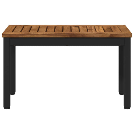 Vidaxl salontafel naturel en zwart 60,5 x 30 x 36 cm