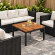 Vidaxl salontafel naturel en zwart 60 x 60,5 x 36 cm