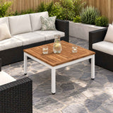 Vidaxl salontafel natuurlijk en wit 60 x 60,5 x 36 cm