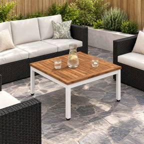Vidaxl salontafel natuurlijk en wit 60 x 60,5 x 36 cm