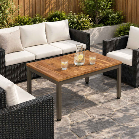 Vidaxl salontafel natuurlijk en koffie 49 x 68,5 x 36 cm