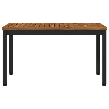 Vidaxl tuinbank 80,5 x 35 x 45 cm massief acaciahout naturel en zwart