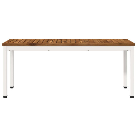 Vidaxl tuinbank 108,5 x 35 x 45 cm massief acaciahout rechthoekig