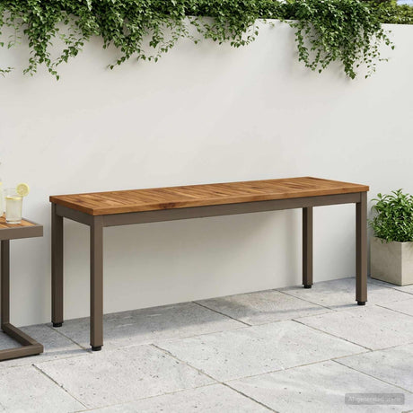 Vidaxl tuinbank 108,5 x 35 x 45 cm massief acaciahout rechthoekig