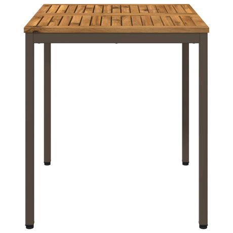 Vidaxl tuindiner tafel natuurlijk en koffie 70 x 68,5 x 75 cm