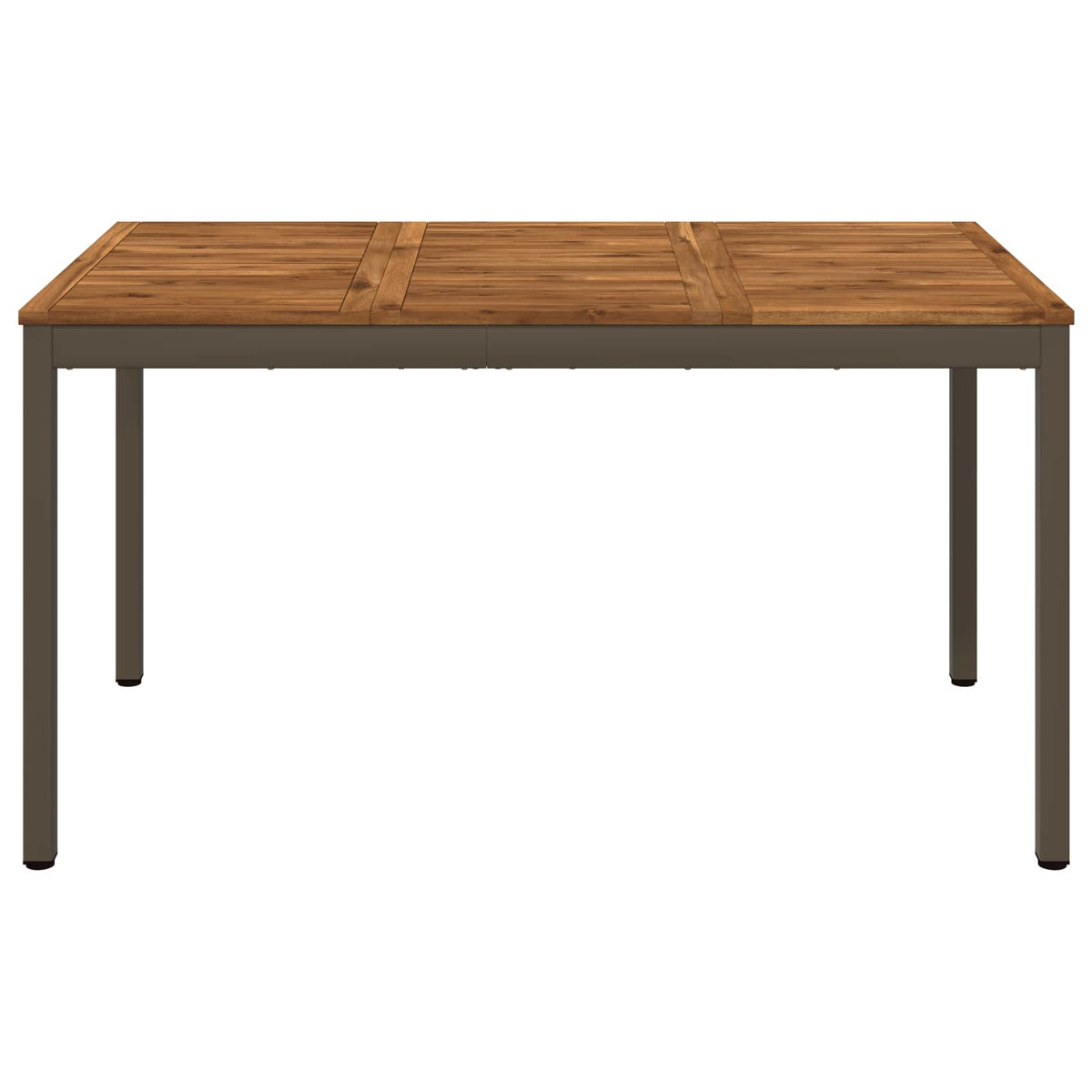 Vidaxl tuindiner tafel natuurlijk en koffie 141 x 80,5 x 75 cm
