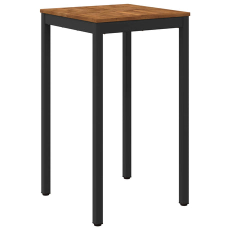 Vidaxl tuinbar tafel naarden naturel en zwart 60 x 60,5 x 105 cm