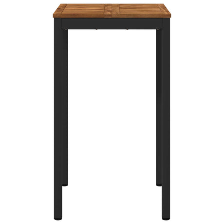Vidaxl tuinbar tafel naarden naturel en zwart 60 x 60,5 x 105 cm
