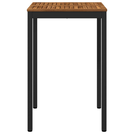 Vidaxl tuinbar tafel naarden naturel en zwart 70 x 68,5 x 105 cm