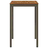 Vidaxl tuinbar tafel naarden natuurlijk en koffie 70 x 68,5 x 105 cm