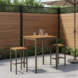 Vidaxl tuinbar tafel naarden natuurlijk en koffie 80 x 80,5 x 105 cm