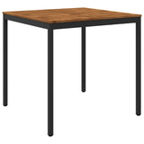 Vidaxl tuinbar tafel naarden naturel en zwart 110 x 108,5 x 105 cm