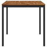 Vidaxl tuinbar tafel naarden naturel en zwart 110 x 108,5 x 105 cm