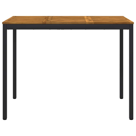 Vidaxl tuinbar tafel naturel en zwart 141 x 80,5 x 105 cm