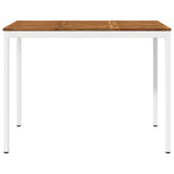Vidaxl tuinbar tafel naarden natuurlijk en wit 141 x 80,5 x 105 cm