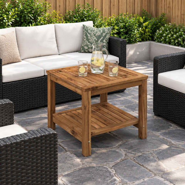 Vidaxl salontafel naturel 48,5 x 49 x 45 cm massief acaciahout