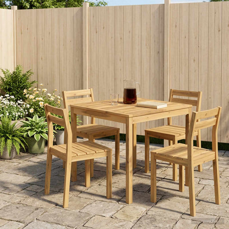 Vidaxl tuindiner tafel witgewassen 80 x 80,5 x 75 cm