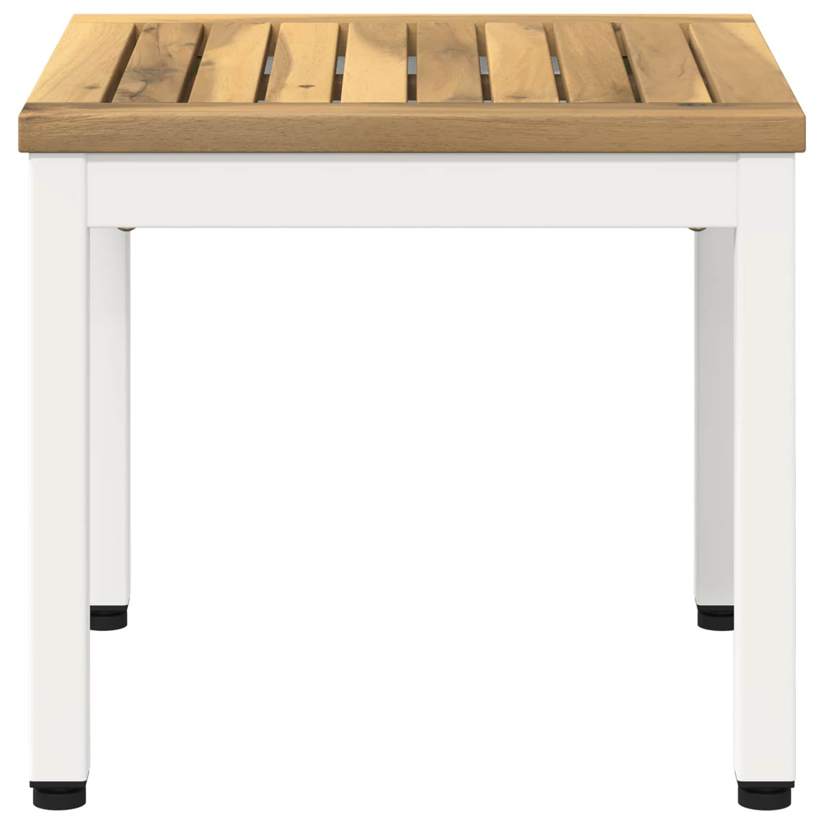 Vidaxl salontafel wit 40 x 40,5 x 36 cm massief acaciahout