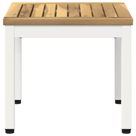 Vidaxl salontafel wit 40 x 40,5 x 36 cm massief acaciahout