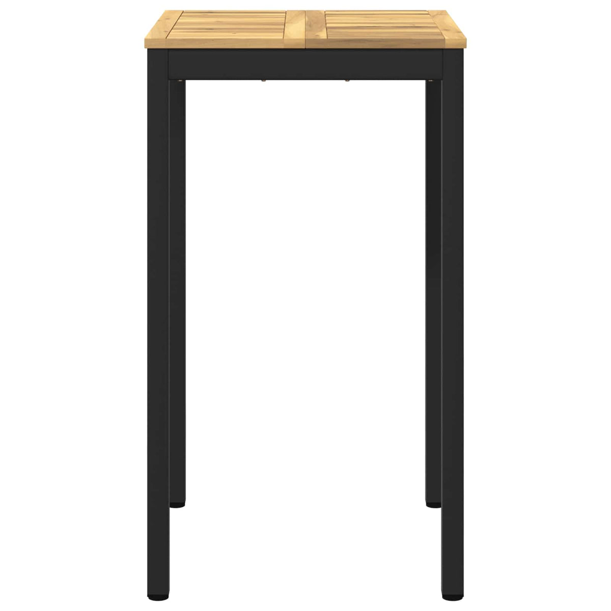 Vidaxl tuinbar tafel naarden wit en zwart 60 x 60,5 x 105 cm