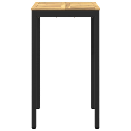 Vidaxl tuinbar tafel naarden wit en zwart 60 x 60,5 x 105 cm