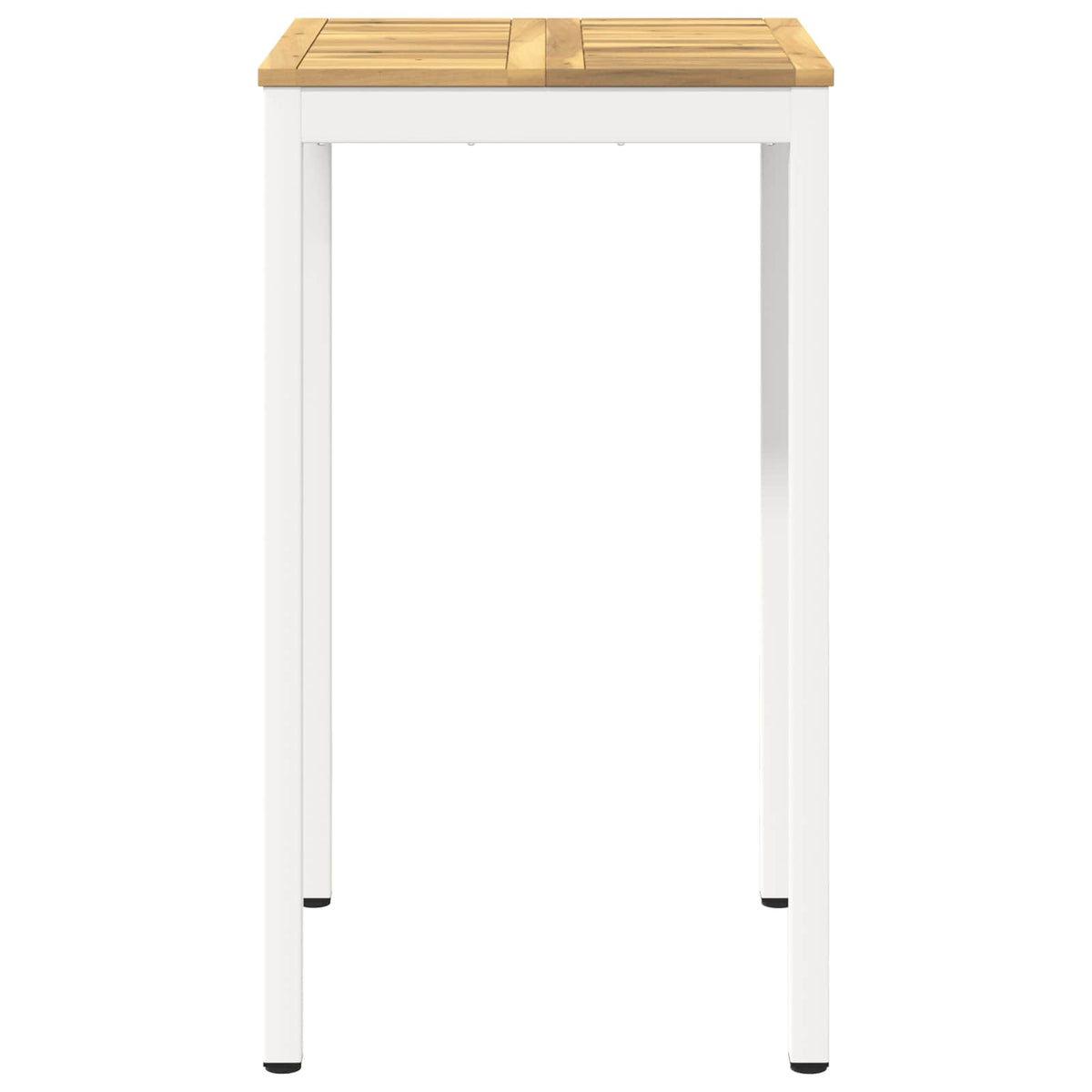 Vidaxl tuinbar tafel naarden wit 60 x 60,5 x 105 cm massief acaciahout