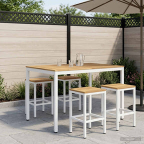 Vidaxl tuinbar tafel naarden wit 110 x 108,5 x 105 cm