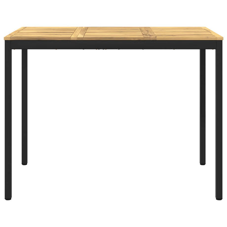 Vidaxl tuinbar tafel naarden wit en zwart 141 x 80,5 x 105 cm