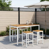 Vidaxl tuinbar tafel naarden wit 141 x 80,5 x 105 cm