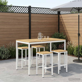 Vidaxl tuinbar tafel naarden wit 147 x 88,5 x 105 cm