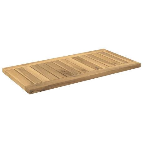 Vidaxl tafelblad 60,5 x 30 x 2 cm rechthoekig massief acaciahout wit