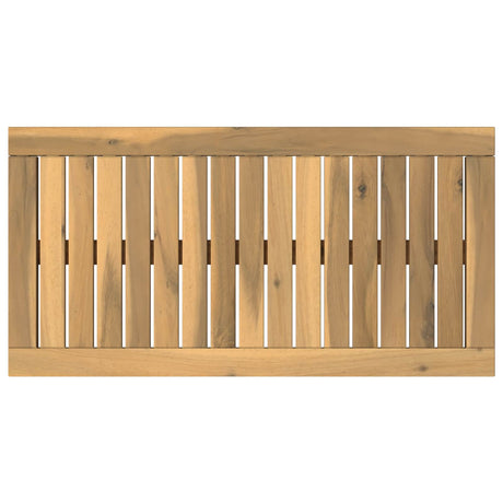 Vidaxl tafelblad 68,5 x 35 x 2 cm rechthoekig massief acaciahout wit