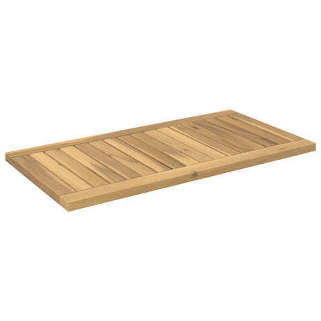 Vidaxl tafelblad 68,5 x 35 x 2 cm rechthoekig massief acaciahout wit