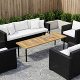 Vidaxl tafelblad 108,5 x 35 x 2 cm rechthoekig massief acaciahout