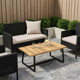 Vidaxl tafelblad 88,5 x 55 x 2 cm rechthoekig massief acaciahout