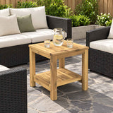 Vidaxl salontafel witgewassen 40,5 x 40 x 45 cm massief acaciahout