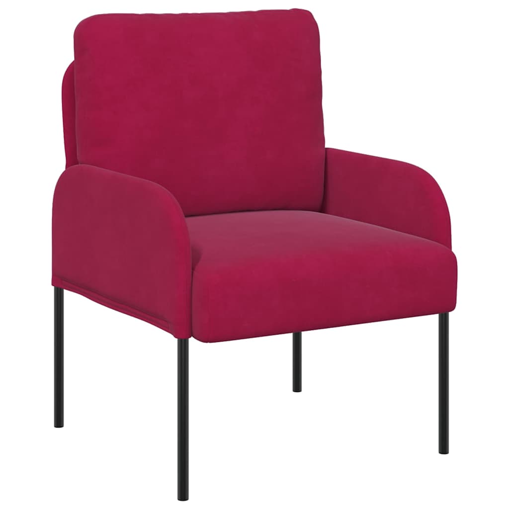 Vidaxl banken met kussen 55cm wijnrood multiplex