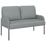 Vidaxl banken met kussen 110cm lichtgrijs multiplex