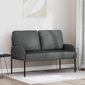 Vidaxl banken met kussen 110cm donkergrijs multiplex