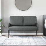 Vidaxl banken met kussen 110cm donkergrijs multiplex