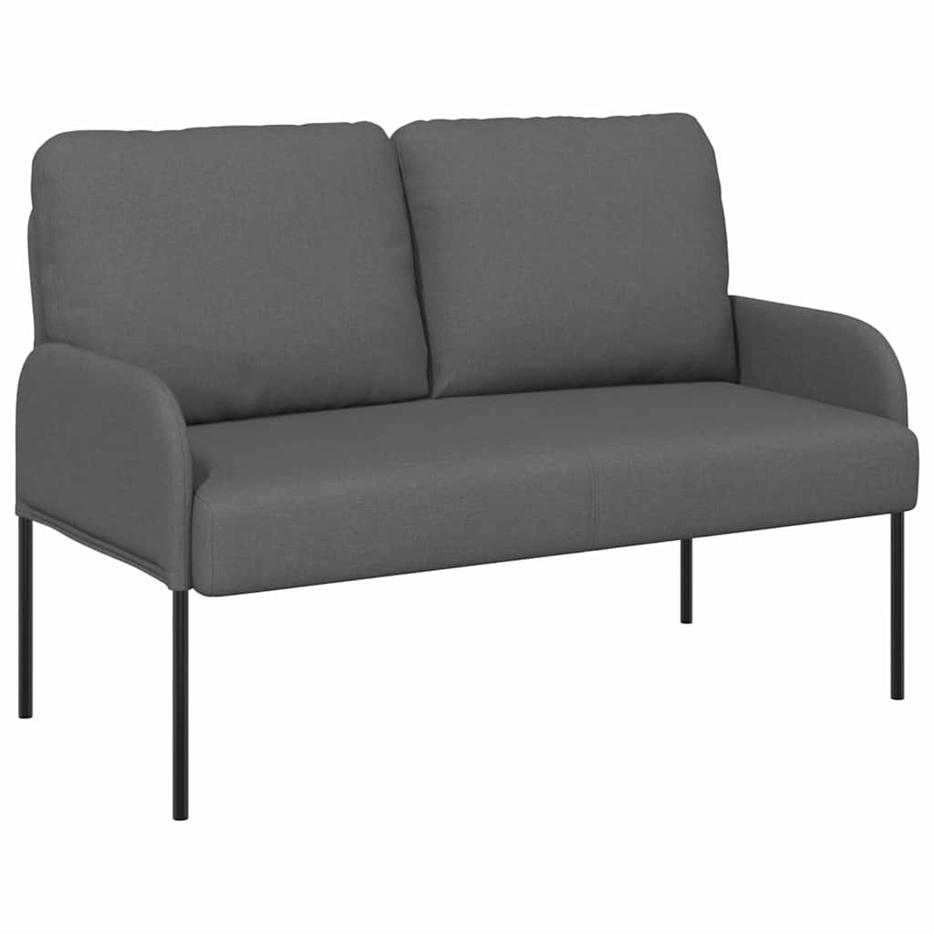 Vidaxl banken met kussen 110cm donkergrijs multiplex