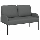 Vidaxl banken met kussen 110cm donkergrijs multiplex