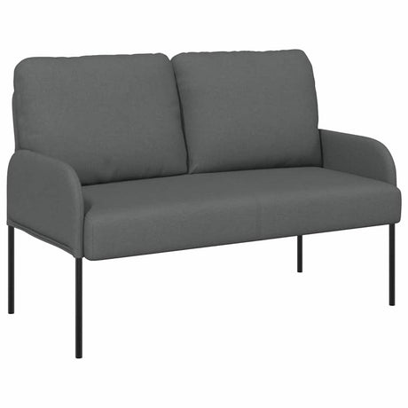 Vidaxl banken met kussen 110cm donkergrijs multiplex