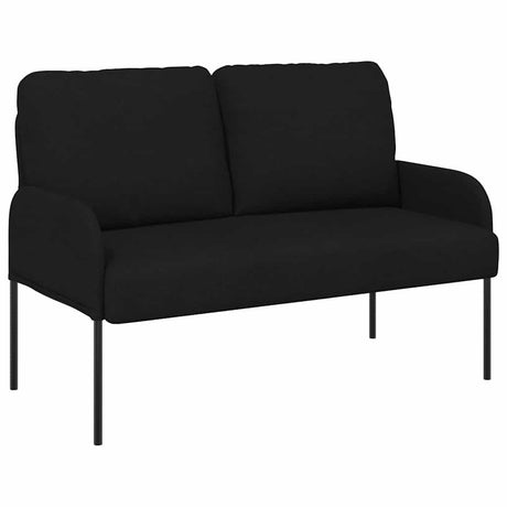Vidaxl banken met kussen 110cm zwart multiplex