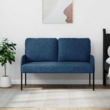 Vidaxl banken met kussen 110cm blauw multiplex