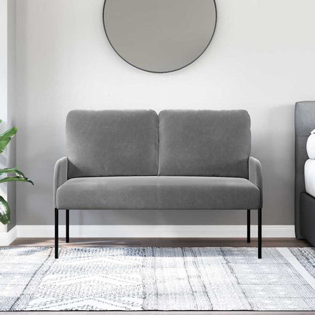 Vidaxl banken met kussen 110cm donkergrijs multiplex