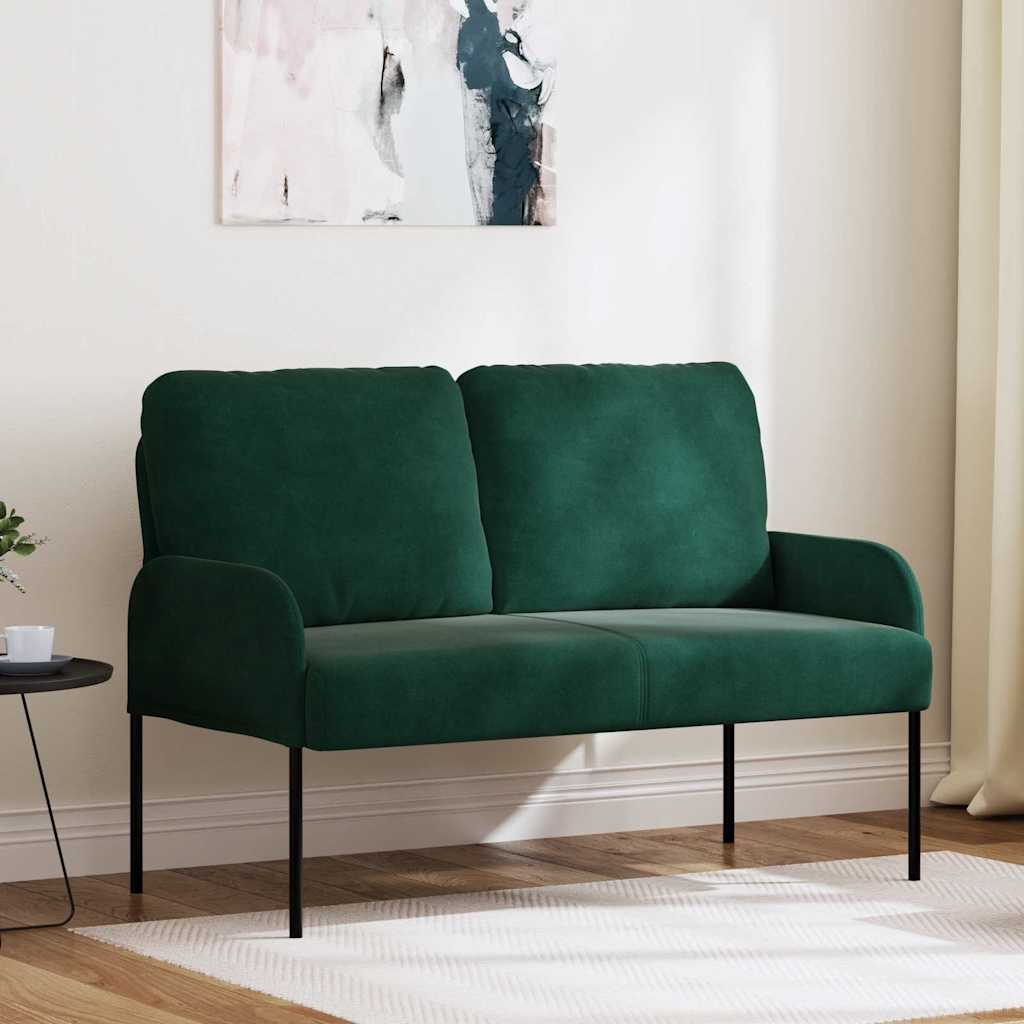 Vidaxl banken met kussen 110cm donkergroen multiplex