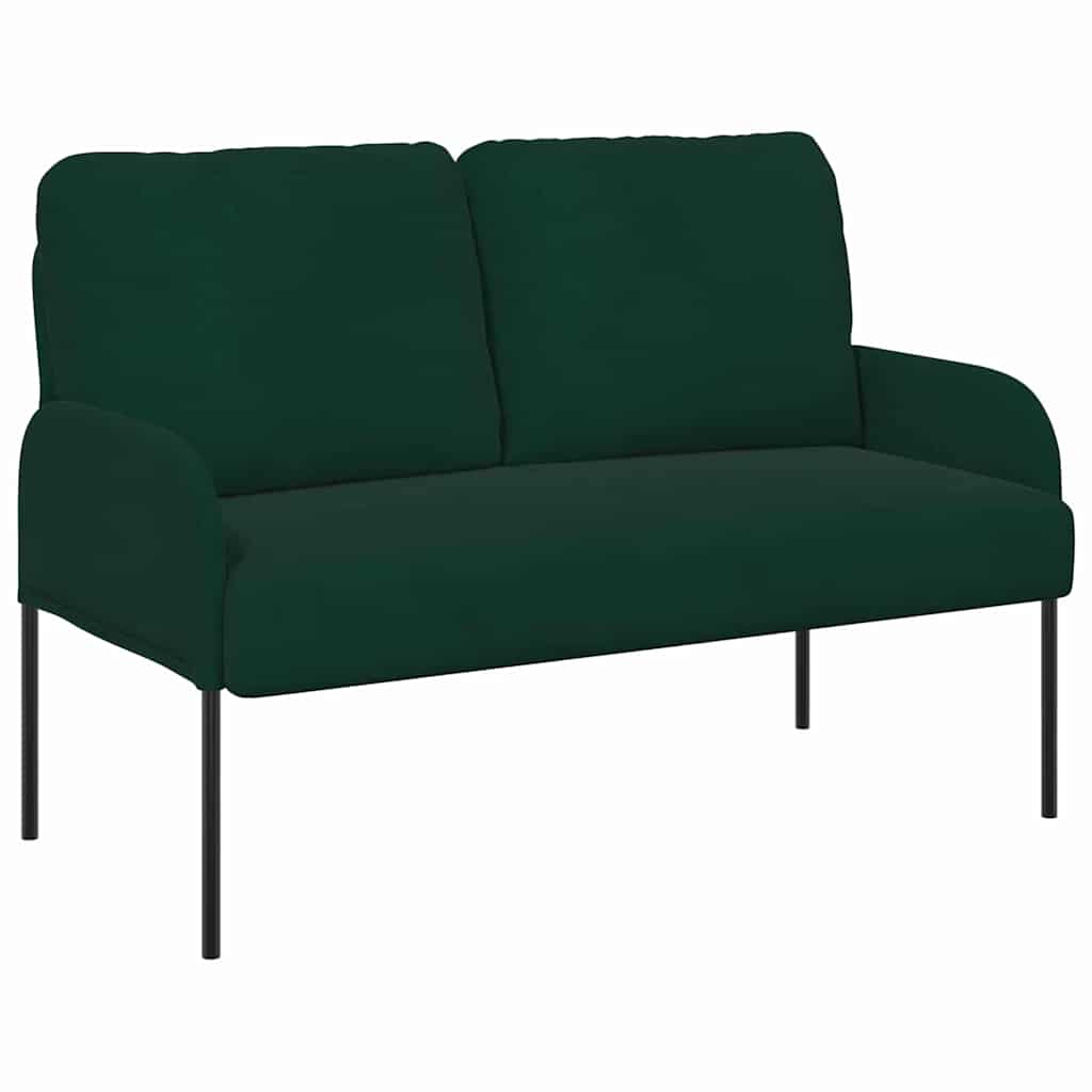 Vidaxl banken met kussen 110cm donkergroen multiplex