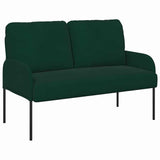Vidaxl banken met kussen 110cm donkergroen multiplex