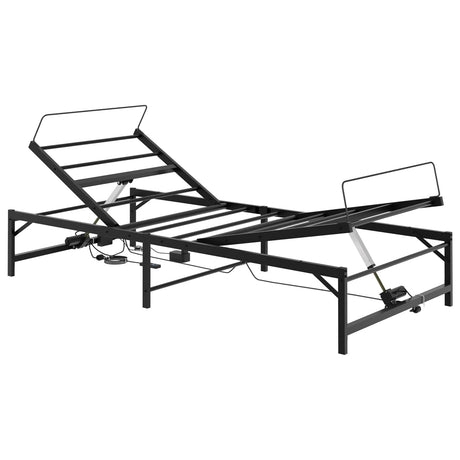 Vidaxl elektrisch verstelbaar bedframe zwart 100 x 190 cm staal